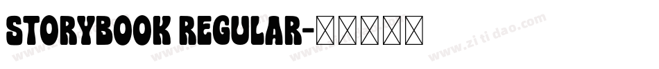 Storybook Regular字体转换